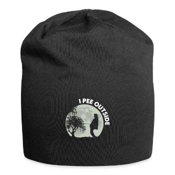 I Pee Outside - Jersey Beanie - black - Front