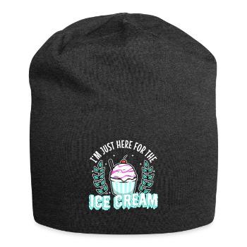Im just here for the ice cream - Jersey-Beanie - Anthrazit - Vorne