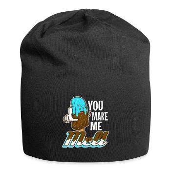 Tu me fais fondre, crème glacée - Bonnet en jersey - noir - Devant