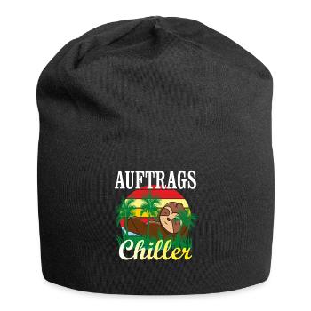 Jugendsprache Hetz mich nicht Auftragschiller - Jersey-Beanie - Schwarz - Vorne