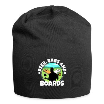 Cornhole - Beer Bags and Boards - Jersey-Beanie - Schwarz - Vorne