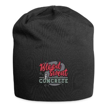 Concrete Finisher Blood Sweat & Concrete Mason - Jersey-Beanie - Schwarz - Vorne