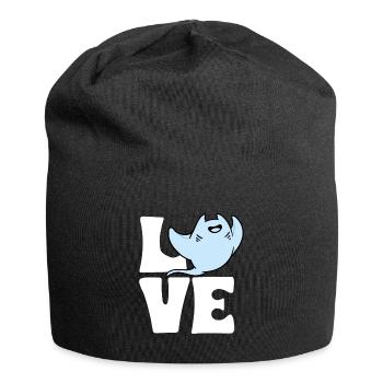 Raies pastenagues, raies manta, raies océaniques, raies - Bonnet en jersey - noir - Devant