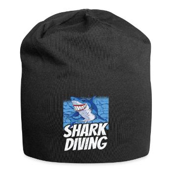 Shark Diving Shark Diving Shark Shark Shark - Jersey Beanie - black - Front