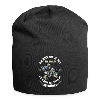 Opa Motocross Du bist nie zu alt zum Fahren - Jersey-Beanie - Schwarz - Vorne
