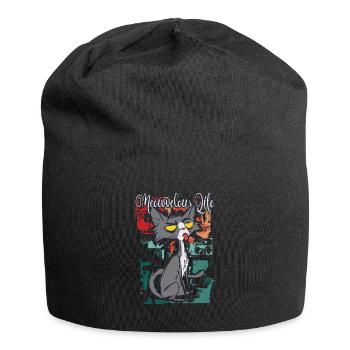 Meowvelous Life avec notre ludique - Bonnet en jersey - noir - Devant