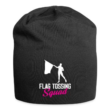 Flag tossing squad - Jersey Beanie - black - Front