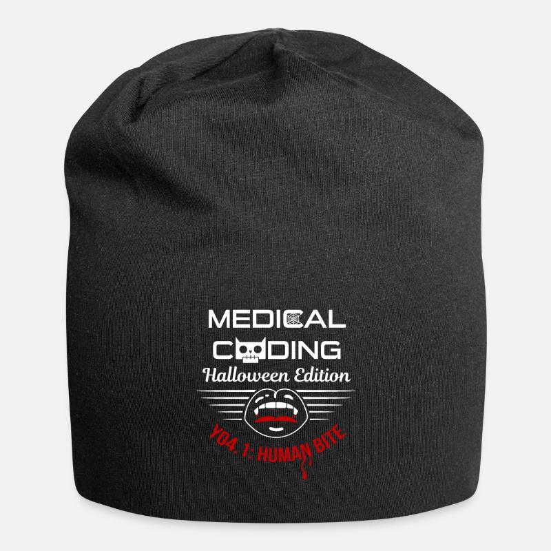 Halloween Medicine Coder Medical - Jersey Beanie - black