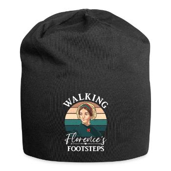 Infirmière Florence Nightingale Medical - Bonnet en jersey - noir - Devant