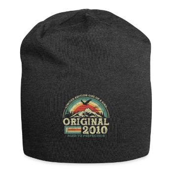 Birthday Gift 2010 - An unforgettable memory - Jersey Beanie - charcoal grey - Front