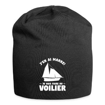 J'en Ai Marre Je Vais Faire Du Voilier Timonier - Bonnet en jersey - noir - Devant