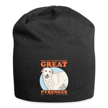 Chien de montagne pyrénéen Papa Chien Chien Propriétaire Cadeau - Bonnet en jersey - noir - Devant