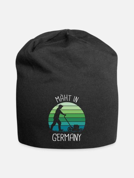 Rasenmäher Mäher Rasentraktor Gärtner - Jersey-Beanie - Schwarz