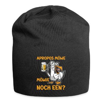 Apropos Möwe Mowie noch Een? Möwen Shirt - Jersey-Beanie - Schwarz - Vorne
