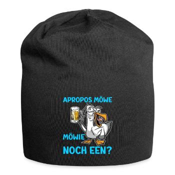 Apropos Möwe Mowie noch Een? Möwen Shirt - Jersey-Beanie - Schwarz - Vorne
