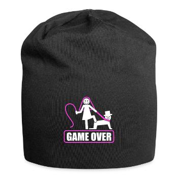 Junggesellenabschied Poltern Polterabend JGA - Jersey-Beanie - Schwarz - Vorne