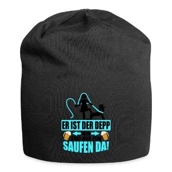 Junggesellenabschied Poltern Polterabend JGA - Jersey-Beanie - Schwarz - Vorne