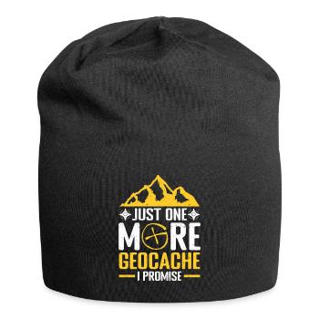 Geocaching Gift Geocacher Geocache - Jersey Beanie - black - Front