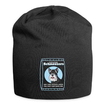 Zwergschnauzer Besitzer | Schnauzer Hund Geschenk - Jersey-Beanie - Schwarz - Vorne