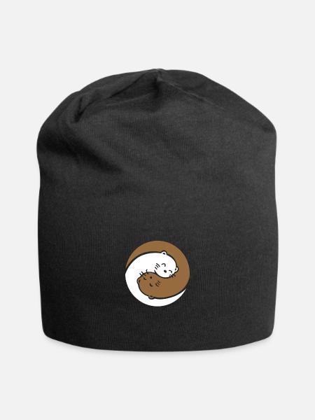 Otter Sea Otter Otter Gift - Jersey Beanie - black