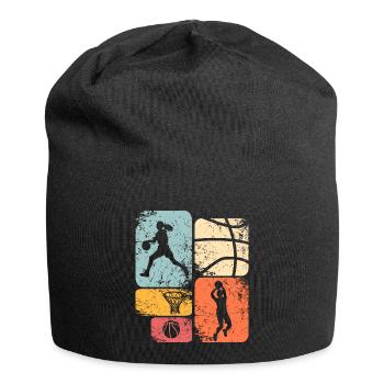Basketball Basketballerin Frauen Basketball - Jersey-Beanie - Schwarz - Vorne