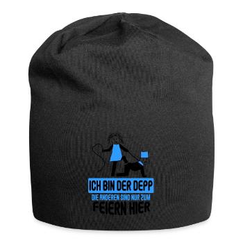 Junggesellenabschied Poltern Polterabend JGA - Jersey-Beanie - Schwarz - Vorne