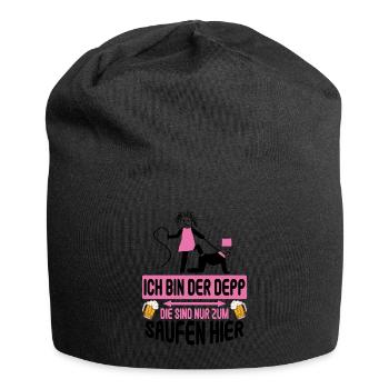 Junggesellenabschied Poltern Polterabend JGA - Jersey-Beanie - Schwarz - Vorne