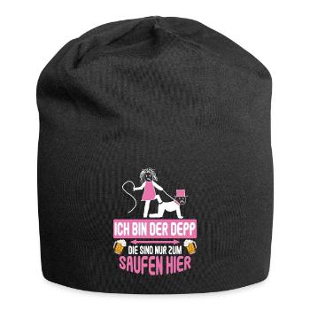 Junggesellenabschied Poltern Polterabend JGA - Jersey-Beanie - Schwarz - Vorne