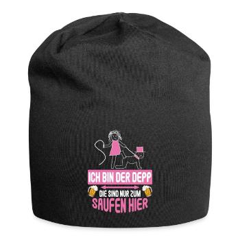Junggesellenabschied Poltern Polterabend JGA - Jersey-Beanie - Schwarz - Vorne