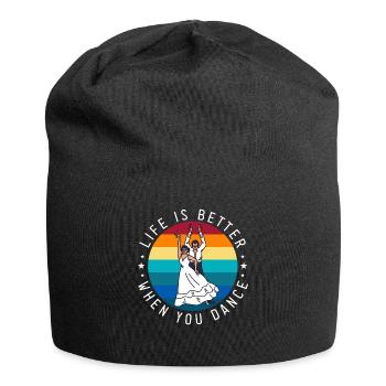 Life Is Better When You Dance Instructor - Jersey Beanie - black - Front