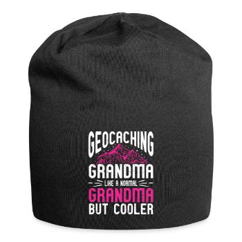 Geocaching Gift Geocacher Geocache - Jersey Beanie - black - Front