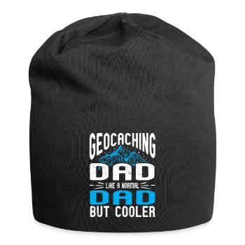 Geocaching Gift Geocacher Geocache - Jersey Beanie - black - Front