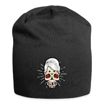 Grands-parents Maman Grand-mère Papa Día De Los Muertos - Bonnet en jersey - noir - Devant