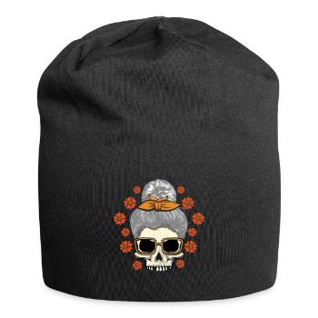 Día De Muertos Grands-parents Abuela Grand-mère Papa - Bonnet en jersey - noir - Devant