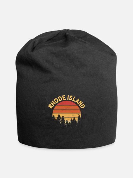 Rhode Island - Bonnet en jersey - noir
