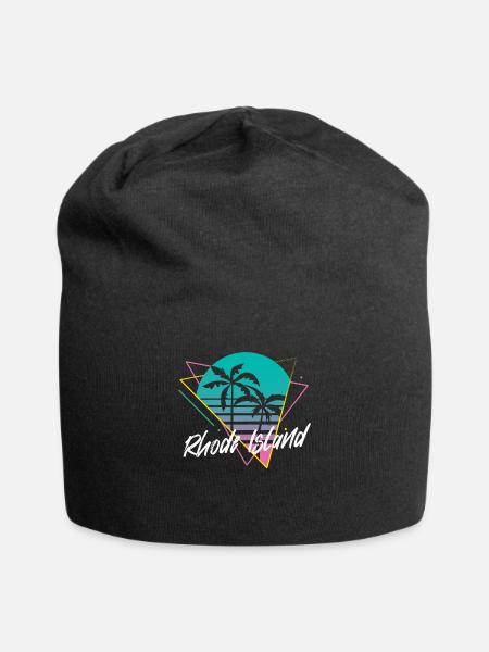 Rhode Island - Bonnet en jersey - noir