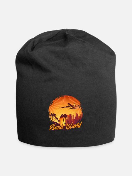 Rhode Island - Bonnet en jersey - noir