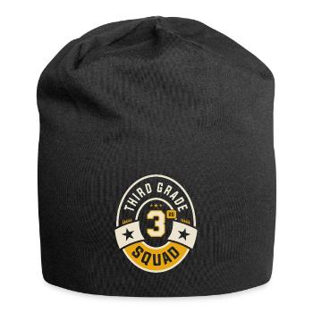 Drittes Kaderteam der 3. Klasse Zurück zur Schule - Jersey-Beanie - Schwarz - Vorne