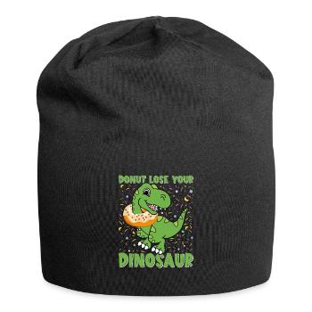 Drôle de dinosaure disant T Rex Dino - Bonnet en jersey - noir - Devant