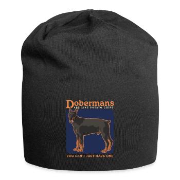 Doberman Dog Dog Propriétaire Cadeau - Bonnet en jersey - noir - Devant