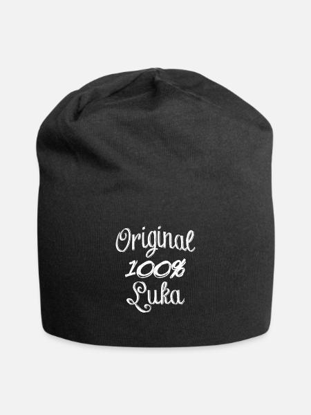 100% Original Luka - Jersey-Beanie - Schwarz