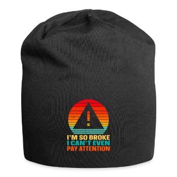 Schwarzer Humor - Jersey-Beanie - Schwarz - Vorne