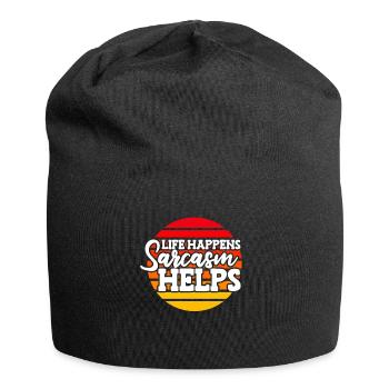 Humour noir - Bonnet en jersey - noir - Devant