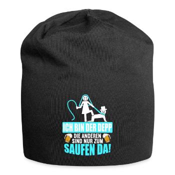 Junggesellenabschied Poltern Polterabend JGA - Jersey-Beanie - Schwarz - Vorne