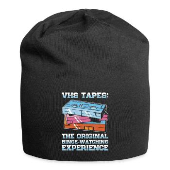 Vintage Movie Lover Retro Vhs Kassette 80er 90er - Jersey-Beanie - Schwarz - Vorne