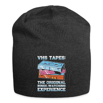 Vintage Movie Lover Retro Vhs Kassette 80er 90er - Jersey-Beanie - Anthrazit - Vorne