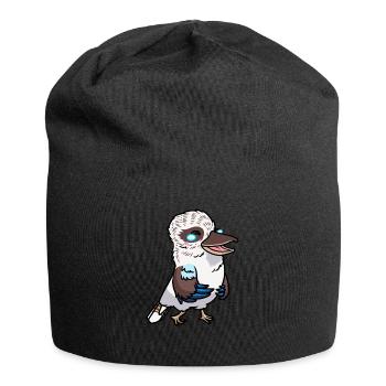 Lachender Hans Vogel Jägerliest Lachend Kawaii - Jersey-Beanie - Schwarz - Vorne