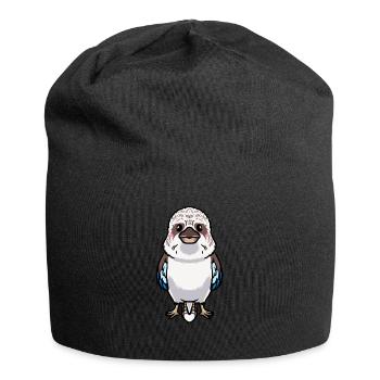 Lachender Hans Vogel Jägerliest Kawaii Emoticon - Jersey-Beanie - Schwarz - Vorne