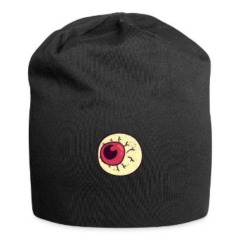 Spooky Scary Eyeball Lustige Halloween Party Nacht - Jersey-Beanie - Schwarz - Vorne