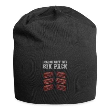 Check out my Sixpack Bacon Lover Crispy - Jersey Beanie - black - Front